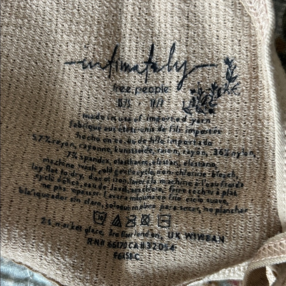 Free People Ribbed Tan Bra - Picture 2 of 2